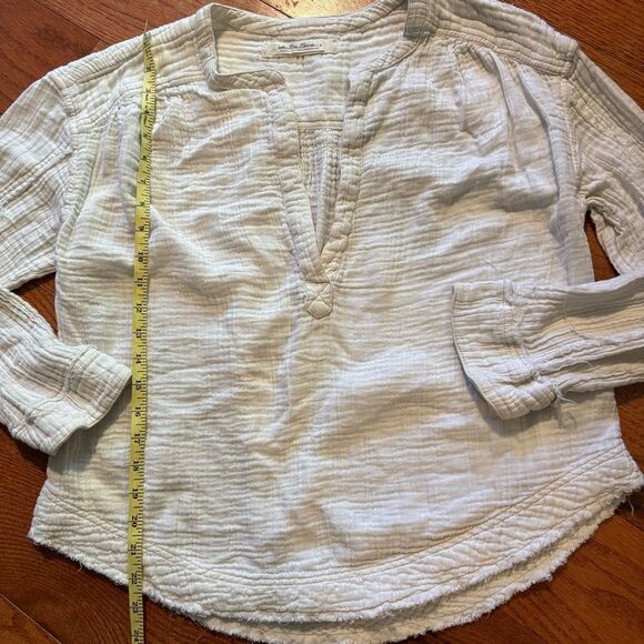 Free People We The Free Anguilla Washed Pullover Top Oversized Size XS - Picture 4 of 8